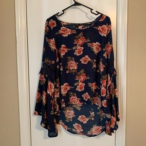 Floral Flare Top